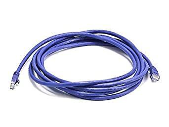Monoprice 10FT 24AWG Cat6 550MHz UTP Ethernet Bare Copper Network Cable - Purple