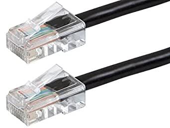 Monoprice Cat6 Ethernet Patch Cable - 1 Feet – Black, Zeroboot Series