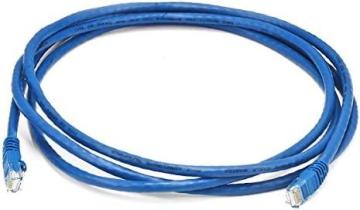 Monoprice 7FT 24AWG Cat6 550MHz UTP Ethernet Bare Copper Network Cable - Blue