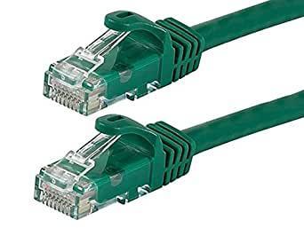 Monoprice Flexboot Cat6 Ethernet Patch Cable - Stranded, 550Mhz, UTP, 24AWG, 0.5ft, Green