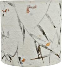 Aspen Creative 31223 Transitional Drum (Cylinder) Shaped Construction White Spider Lamp Shade