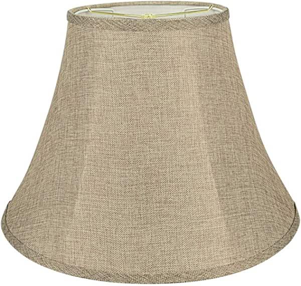 Aspen Creative 38001 Transitional Bell Shaped Collapsible Spider Construction Lamp Shade