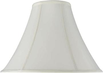 Aspen Creative 30019A Transitional Bell Shape Spider Construction Lamp Shade in Off White