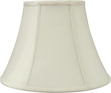 Aspen Creative 30032A Transitional Bell Shape Spider Construction Lamp Shade in Light Ivory