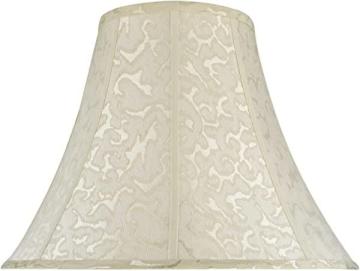 Aspen Creative 30111A, Transitional Bell Shape Spider Construction Lamp Shade in Off White