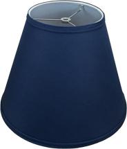 Fenchel Shades Lampshade with Washer (Spider) Attachment for Lamps with a Harp (Navy Blue)