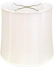 Royal Designs Basic Drum Lamp Shade, White, 13" x 14" x 14"