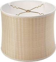 Royal Designs Bell Drum Designer Lamp Shade, Two Tone Stripe, 12 x 13 x 10