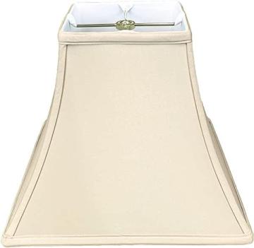 Royal Designs Square Bell Lamp Shade, Beige, 6" x 12" x 10.5"