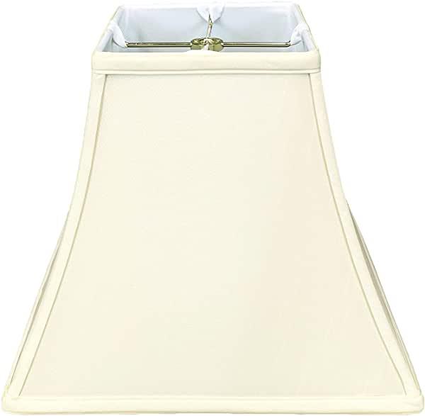 Royal Designs Square Bell Lamp Shade, Eggshell, 5" x 10" x 9"