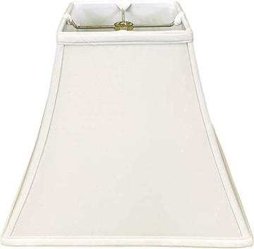 Royal Designs Square Bell Lamp Shade, White, 5" x 10" x 9"