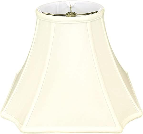 Royal Designs Square Inverted Cut Corner Basic Lamp Shade, Eggshell, 8 x 18 x 13