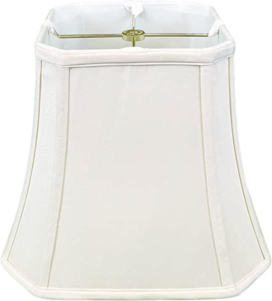 Royal Designs Square Cut Corner Bell Basic Lamp Shade, White, 9 x 16 x 13