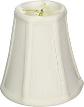 Royal Designs True Bell Lamp Shade, White, 3.5 x 6 x 6.25, Round Clip