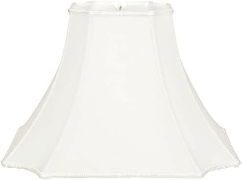 Royal Designs Square Bell with Inverted Corners Designer Lamp Shade, White