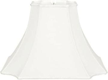 Royal Designs Square Bell with Inverted Corners Designer Lamp Shade, White