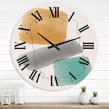 DesignQ Modern Wall Clock 'Minimal Elementary Organic and Geometric Compostions Wall Clock