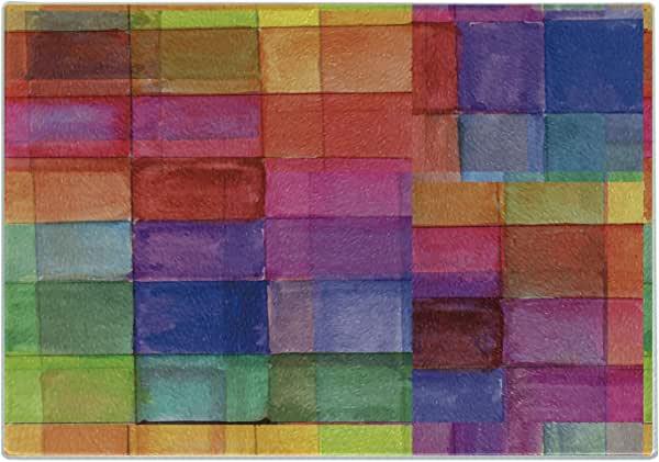 Ambesonne Abstract Cutting Board, Large Size, Multicolor