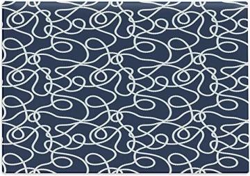 Ambesonne Navy Cutting Board, Under the Sea Atlantic Ocean, Large Size, Navy Blue