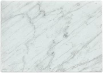Ambesonne Marble Print Glass Cutting Board, Carrara Marble, Large Size, White and Pale Sage Green