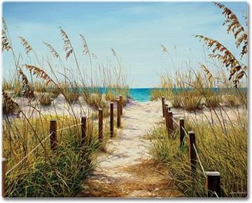 CounterArt Path to the Ocean 3mm Heat Tolerant Tempered Glass Cutting Board 15” x 12”