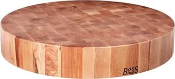 John Boos Block CCB24-R Classic Collection Maple Wood End Grain Round Chopping Block