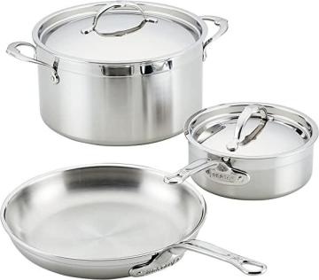 Hestan ProBond Collection Professional Clad Stainless Steel 5-Piece Ultimate Cookware Set