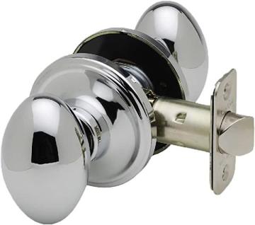 Copper Creek EK2020PS Egg Door Knob, Passage Function, in Polished Stainless