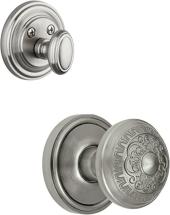 Grandeur Georgetown Rosette with Windsor Knob and Matching Deadbolt Complete