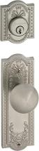 Grandeur Parthenon Plate with Fifth Avenue Knob and Matching Deadbolt