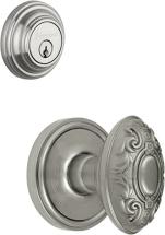 Grandeur Georgetown Rosette with Grande Victorian Knob and Matching Deadbolt