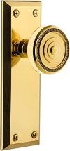 Grandeur 808025 Fifth Avenue Plate Dummy with Soleil Knob in Lifetime Brass