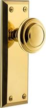 Grandeur 807806 Fifth Avenue Plate Passage with Circulaire Knob in Lifetime Brass
