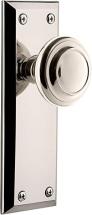 Grandeur 812593 Fifth Avenue Plate Passage with Circulaire Knob in Polished Nickel
