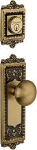 Grandeur Windsor Plate with Fifth Avenue Knob and Matching Deadbolt