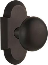 Nostalgic Warehouse Cottage Plate with New York Door Knob, Oil-Rubbed Bronze