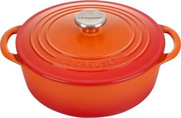 Le Shallow Round Dutch Oven - Flame