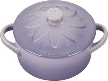 Le Creuset Stoneware Mini Round Cocotte with Flower Lid, 8oz, Provence