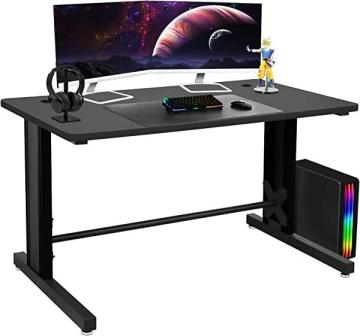 BenchPro 25" x 58" Computer / Gaming / Student PC Desk  - Black Frame - Black Top