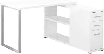 Monarch Specialties Computer L-Shaped-Left or Right Set Up-Contemporary Style Corner Desk