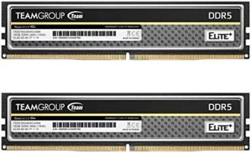 TEAMGROUP Elite Plus DDR5 32GB (2x16GB) 5200MHz PC5-41600 CL42 Unbuffered Memory