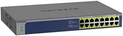 Netgear 16-Port Gigabit Ethernet Unmanaged PoE Switch (GS516PP)