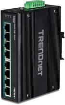 TRENDnet 8-Port Hardened Industrial Unmanaged Gigabit 10/100/1000Mbps DIN-Rail Switch, TI-PG80B