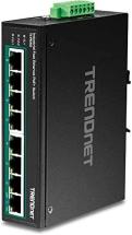 TRENDnet 8-Port Industrial Fast Ethernet PoE+ DIN-Rail Switch, TI-PE80