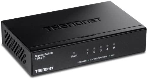 TRENDnet 5-Port Gigabit Desktop Switch, TEG-S51