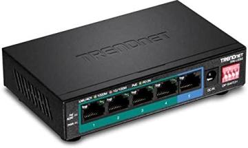 TRENDnet 5-Port Gigabit Long Range PoE+ Switch, TPE-LG50