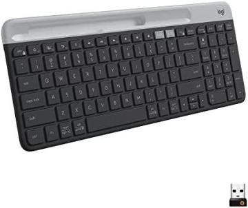 Logitech K585 Multi-Device Slim Wireless Keyboard, Graphite