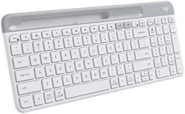 Logitech K585 Multi-Device Slim Wireless Keyboard, Off White