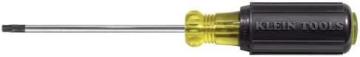 Klein Tools 19545 T27 TORX Screwdriver with 4-Inch Round Shank and Cushion Grip Handle