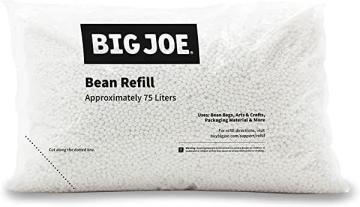 Big Joe Bean Refill Polystyrene Beans for Bean Bags or Crafts, 75 Liters